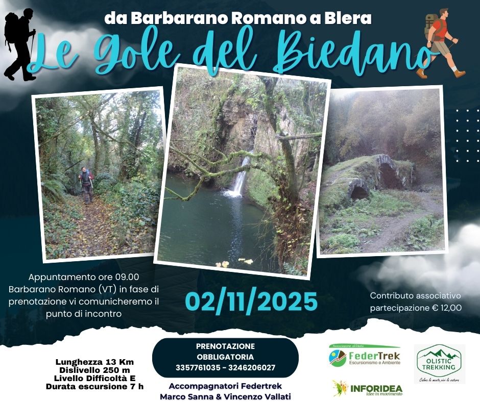 da Barbarano Romano a Blera, le Gole del Biedano